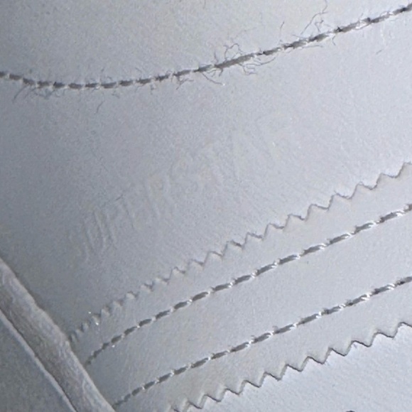 Adidas White Superstar Sneakers - Picture 6 of 8